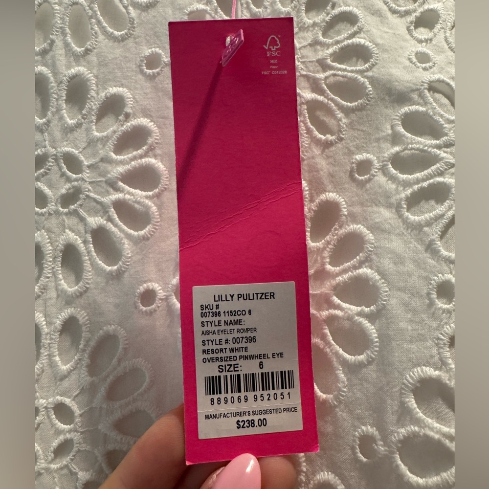 Lilly Pulitzer White Lace Romper - Picture 5 of 6